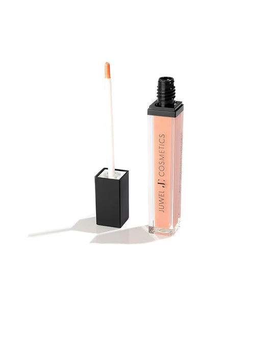 Juwel Cosmetics Luminizing Lip Gloss – Hydrating & Moisturizing for Dry Lips with Beeswax, Castor Oil & Vitamin E, Smooth Finish Tinted Lip Gloss for Women, Vegan, Allure