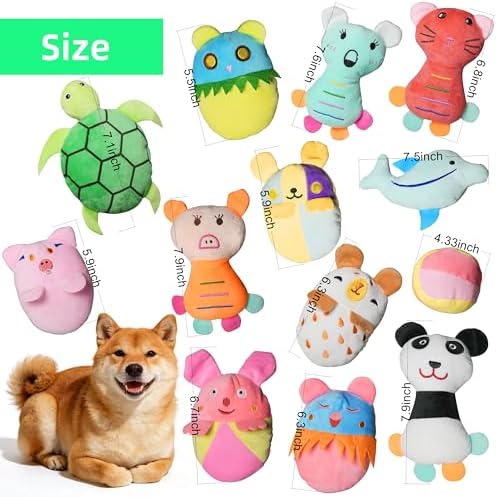 32 Pack Small Dog Toys Bulk, Value Squeaky Puppy Toys