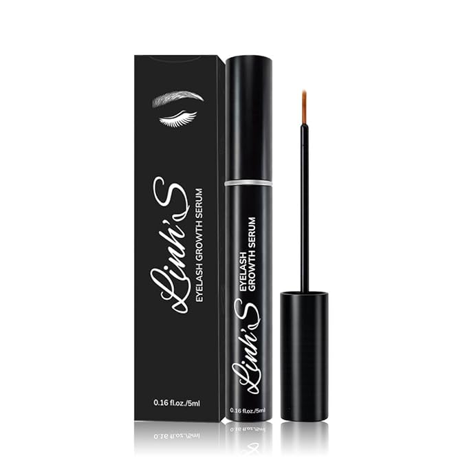 LINH’S Eyelash Growth Serum – Lash Enhancing Serum for Longer, Fuller Looking Lashes, Biotin & Peptides, For Thin & Short Lashes, Oil-Free, Vegan, Cruelty-Free, 5ml