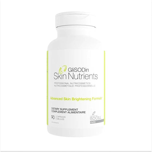 Glisodin Skin Nutrients Advanced Skin Brightening Formula – for Brighter, Clearer, and Firmer Complexion – Helps Reduce Blemishes - 90 Capsules