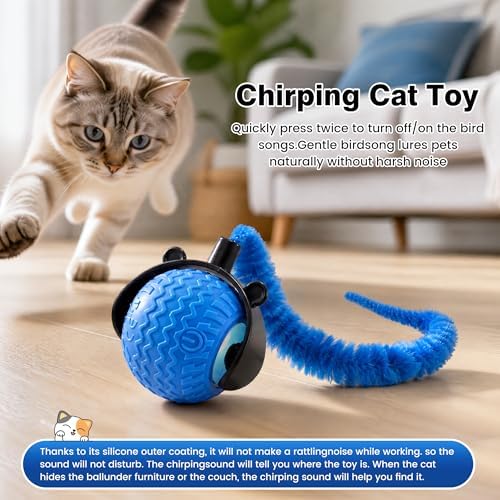 ZUAMEGUCat Toys for Indoor Cats - Interactive Rolling Ball