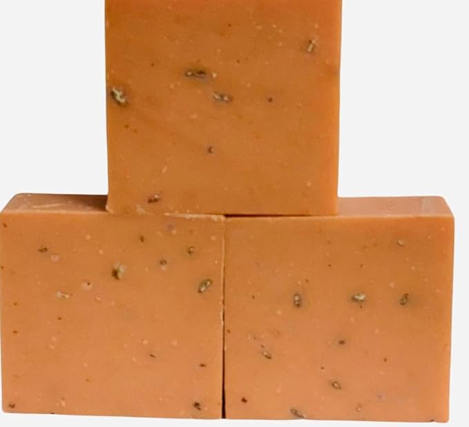 MELANIN PROJECT Organic Turmeric Soap Bar- Dark Spots and Acne Remover for Face & Body - Natural Handmade with Turmeric, Orange, Honey & Oatmeal - for all SKIN Types both Men & Women