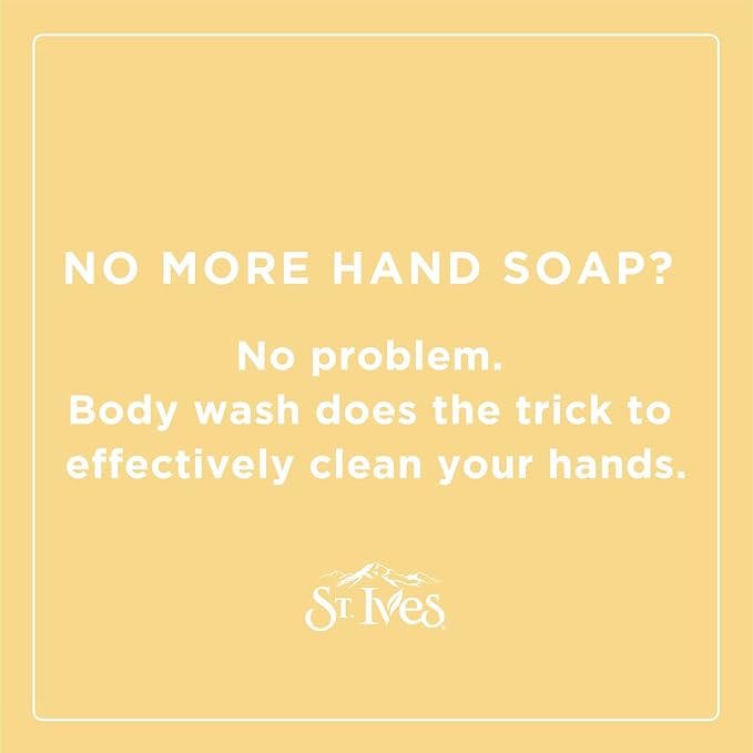 St. Ives Exfoliating Body Wash, Pink Lemon & Mandarin Orange 2-Pack – Made with 100% Natural Exfoliants for Glowing Skin, 16 Oz Ea