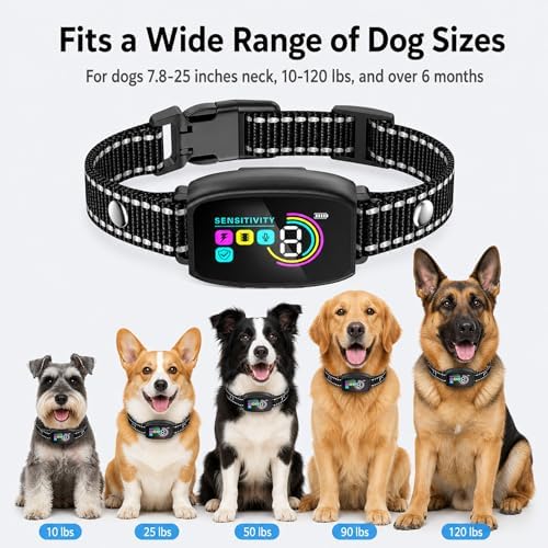 Automatic Bark Collar for Dogs, Smart Bark Detection, Reduce False Triggers