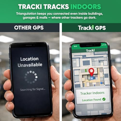 Tracki Mini GPS Tracker, Subscription Required, Cancel Anytime – Universal Compact 4G LTE Tracker for Vehicles (Tracker + Mini Box)
