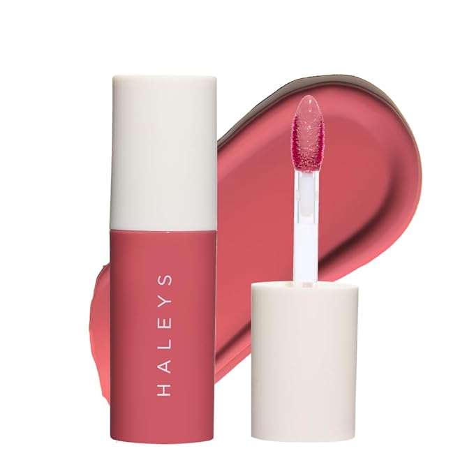 HALEYS Re-dew Lip Gloss to Stain - Hydrating Kiss-Proof Formula with Vegan Squalane & Vitamin E - Lightweight Transfer-Proof Hybrid for Soft Color, Cushiony Moisture & All-Day Wear (Flirt)