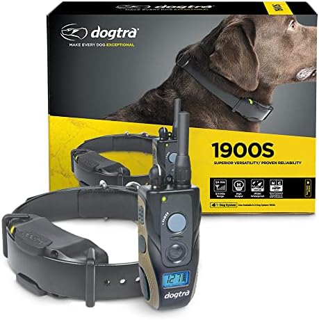 Dogtra 1900S Ergonomic 3/4-Mile IPX9K Waterproof High-Output Remote Dog Training E-Collar