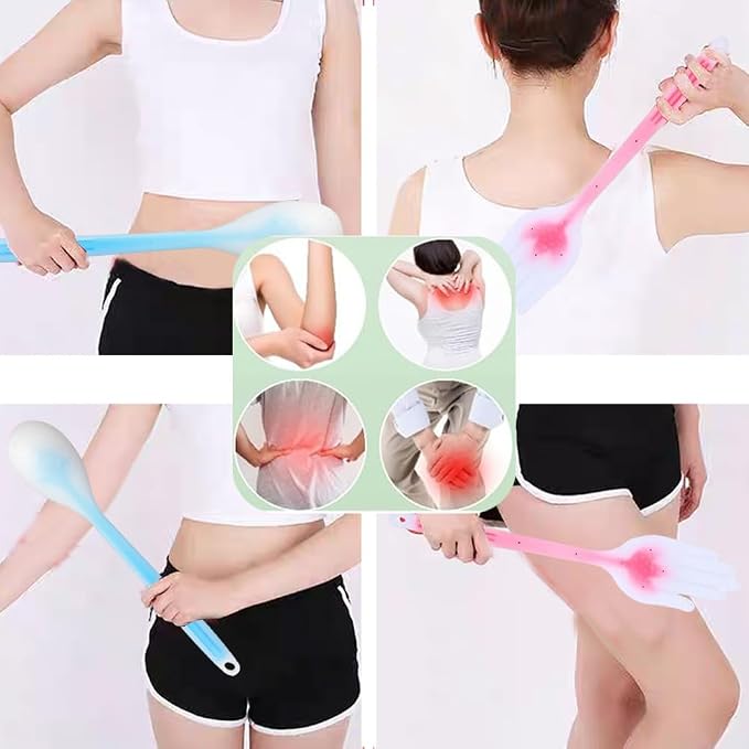 OULIGET Body Massage Stick Body Meridians Pat Massager,Manual Massage Hammer for Sore Muscles Back Shoulders Neck Legs,2 Pieces