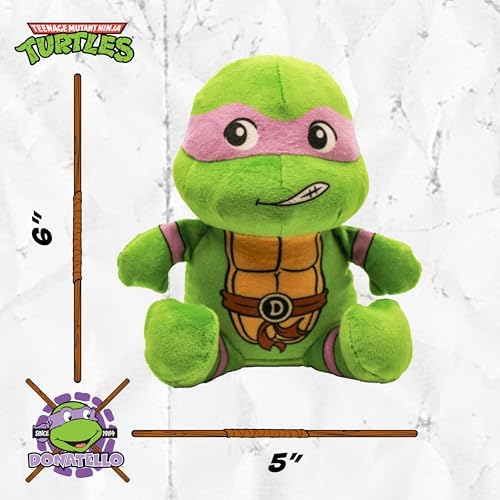 Teenage Mutant Ninja Turtles Stuffed Animal for Dogs, TMNT Turtles, 4-Pack