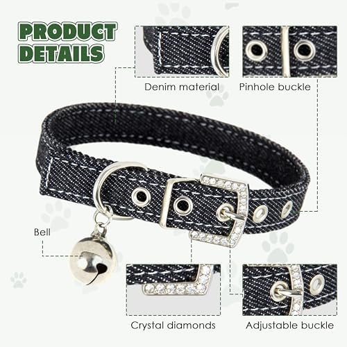 Cat Collar with Tracker GPS- Unlimited Range/Tracking Device/Lost Mode for Cats Adjustable Size Smart Collar Set - Works with Apple Find My (iOS only)