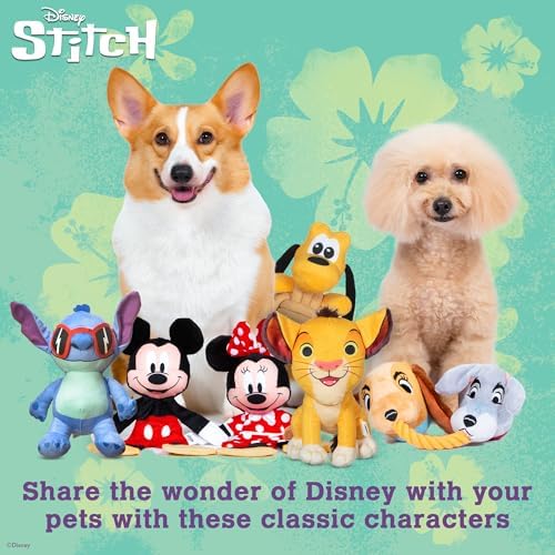 Disney for Pets Lilo and Stitch Sunglasses Plush Dog Toy, 8 Inch