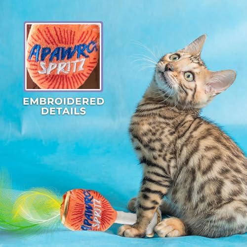 Haute Diggity Kitty Cocktails Apawrol Spritz + Cattini, Soft Plush Cat Toys