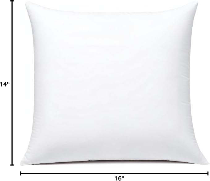 JIEITIVE Throw Pillow Inserts Hypoallergenic Premium Pillow Stuffer Square Form for Decorative Pillow Covers Cushion Set of 1-24 x 24 Inches