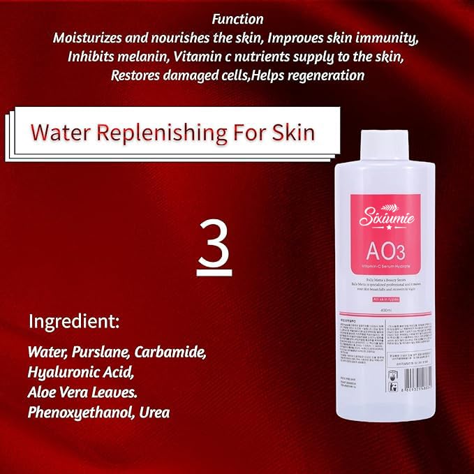 AS1 SA2 AO3 Aqua Peeling Solution Combination with Salon Special Solutions Skin Care Aqua Peeling Serum Machine 400ml (Set of 3 Bottles)