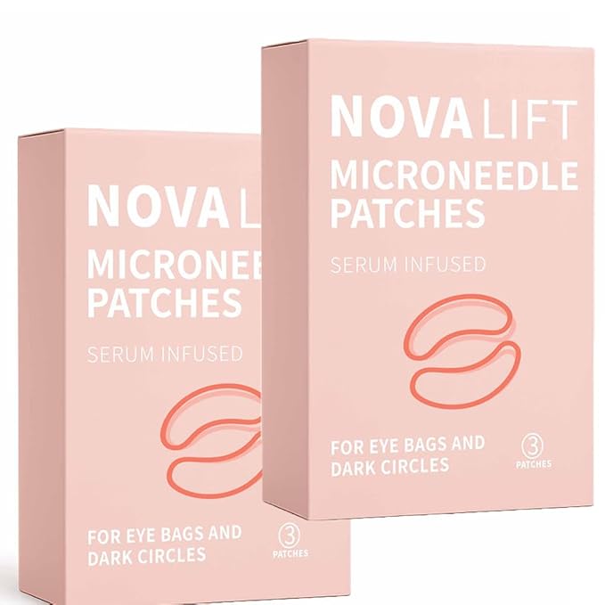 Eye Patches With Caffeine & Hyaluronic Acid,Helps Reduce Look Of Dark Circles, Puffiness & Fine Lines,Deep Hydrating Anti-Wrinkle Eye Pads, 2BOX(6 Pack)