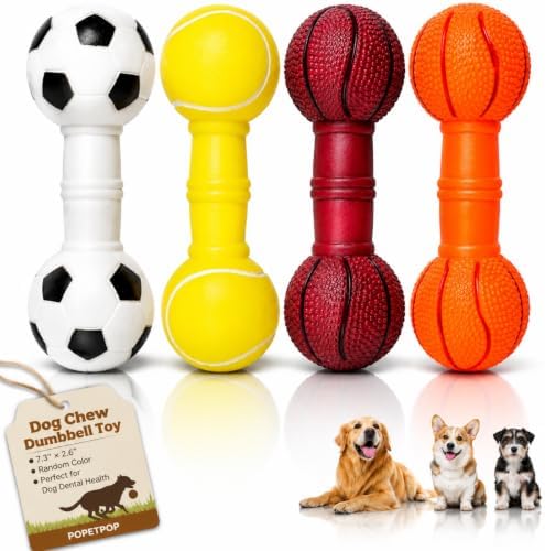 POPETPOP Puppy Toys 4 Pack Squeaky Dog Chew Toys Tiny Sneakers