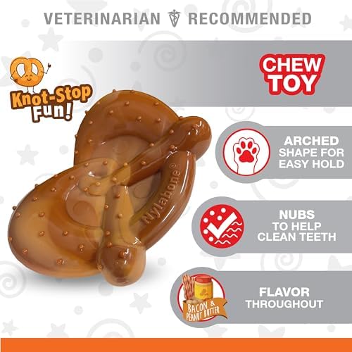 Nylabone Power Chew Pretzel Dog Chew Toy, X-Large