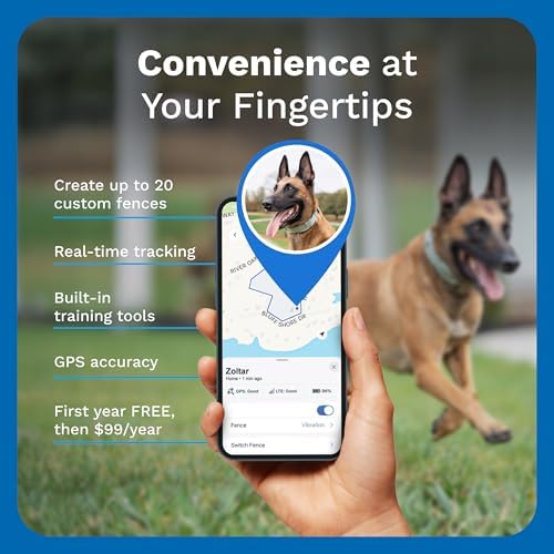 INVISIBLE FENCE Brand GPS Collar + Tracking, 3/4 Acre +