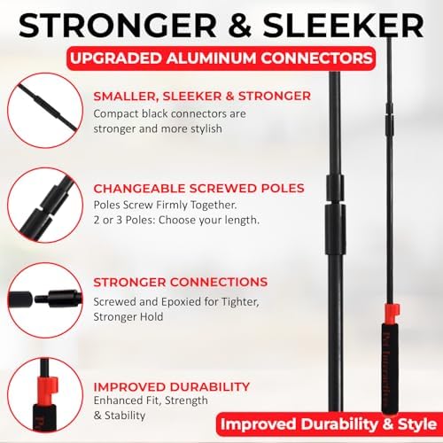 PET Wrangler 2.0 - Upgraded Flirt Pole for Dogs, Interactive Dog Toy with Reinforced 50" Pole &10ft Cord, Creates Extended Play Area, 3 Changeable Lures for Training, Exercise, & Enrichment