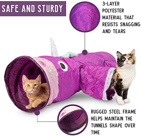 Pet Craft Supply Magic Mewnicorn Multi Cat Tunnel Toy