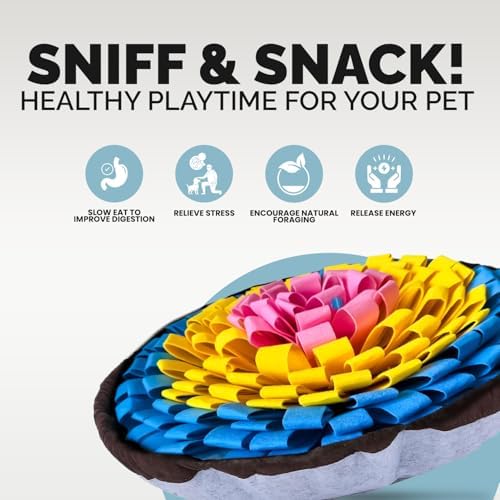 PET ARENA Adjustable Snuffle Mat Dog Puzzle Toy for Slow Feeding