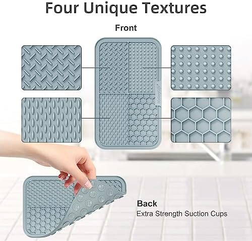 MateeyLife Lick Mat for Dogs & Cats, Slow Feeder Licking Pads for Boredom
