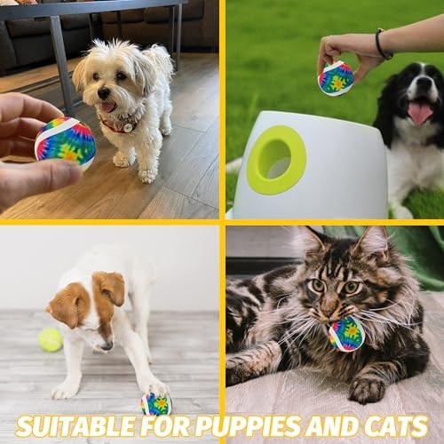 X-Small Dog Tennis Balls Dog Toys Ball 1.5" Pack of 12, Fit Ball Launchers