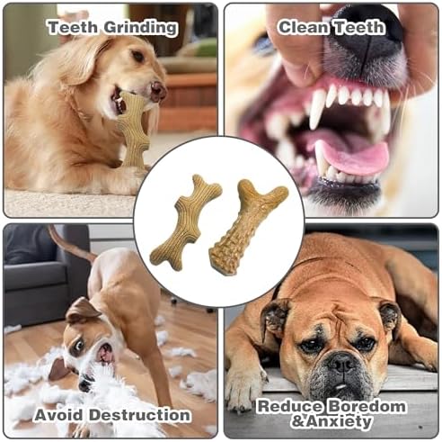 Durable Dog Chew Toys for Aggressive Chewers - Real Bacon Flavor, Indestructible 2-Pack for Large Dogs, Medium & X-Large Options Available， Size-2