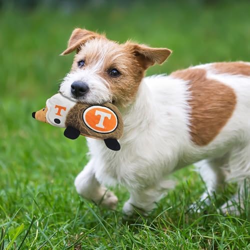 NCAA Tennessee Volunteers Plush Hedgehog Toy for Dogs & Cats, Cool Soft Pet Toy for Fun and Interactive Play, Dog Chew Toy with Squeaker, Licensed Hot Pet Toy
