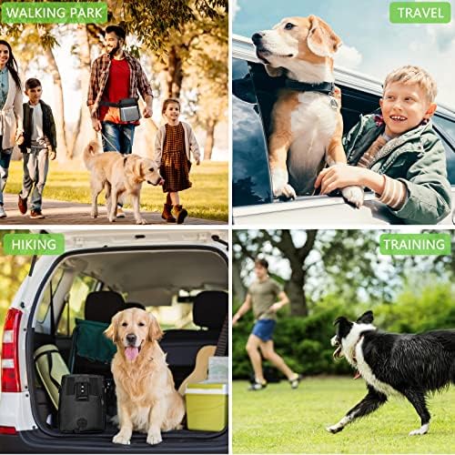SZO Dog Training Treat Pouch with Training Clicker, Black