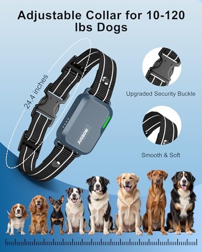 Dog Shock Collar - 4500FT Dog Training Collar with Remote | IPX8 Waterproof Electric Dog Collar with 4 Training Modes, Security Lock, Rechargeable eCollar for 10-120lbs Dog(Bright Blue)