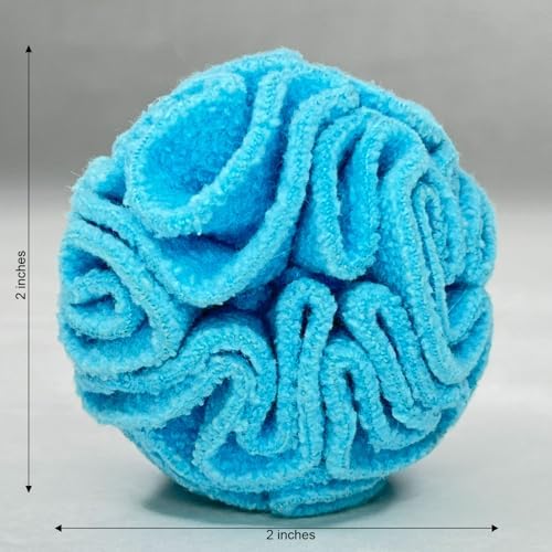 Glory To Dog Puppy/Small Breed Snuffle Dog Puzzle Ball Toy Blue Extra Small