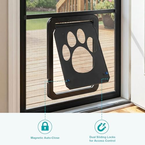 Ownpets Dog Screen Door 12"x14" Fits Large Dogs Up 80 lbs & Small Breeds