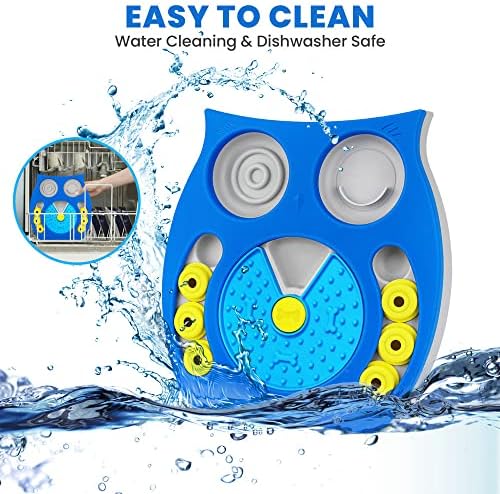Joansan Dog Puzzle Toy, Enrichment Toy Treat Dispenser for IQ Stimulation | Lick-mat, Food Reward Puzzle Game Keeps Dogs Busy, Mental Stimulation to Reduce Anxiety for Puppies Dogs Cats