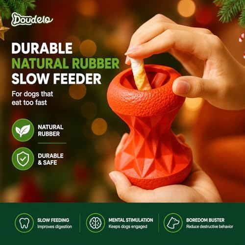 Treat Dispensing Dog Toy, Durable Puzzle Toy for Medium & Large Dogs