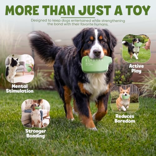 Two Tails Puff Parody Dog Toy – Funny Squeaky Dog Toys for Interactive Play and Training – Durable, Easy to Clean, Birthday Gifts for Small, Medium and Large Dogs - Mint