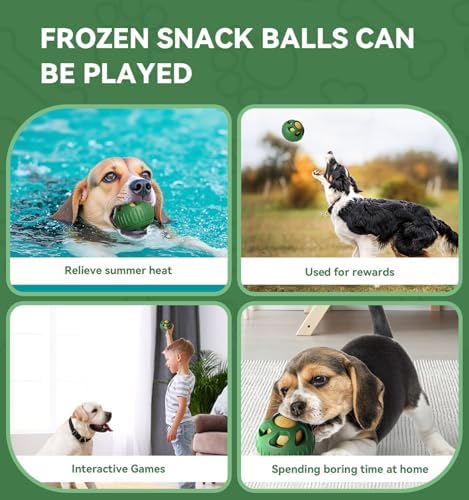 3.15in Silicone Pupsicle for Dogs Toy, Refillable Frozen Dog Treat Toy