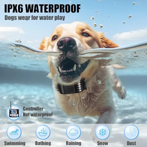 Wireless Dog Fence, 2026 Electric Dog Fence with Remote, Waterproof Training Collar Receiver, Vibration & Shock, Covers up to 856-Acre Pet Dog Fence Boundary Containment System,for1dog