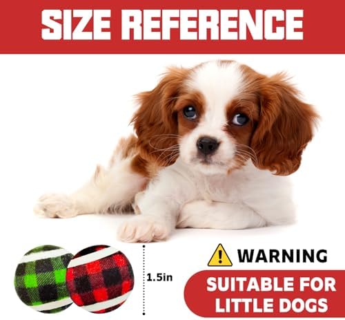 X-Small Dog Tennis Balls Dog Toys Ball 1.5" Pack of 12, Fit Ball Launchers,Dog Toys
