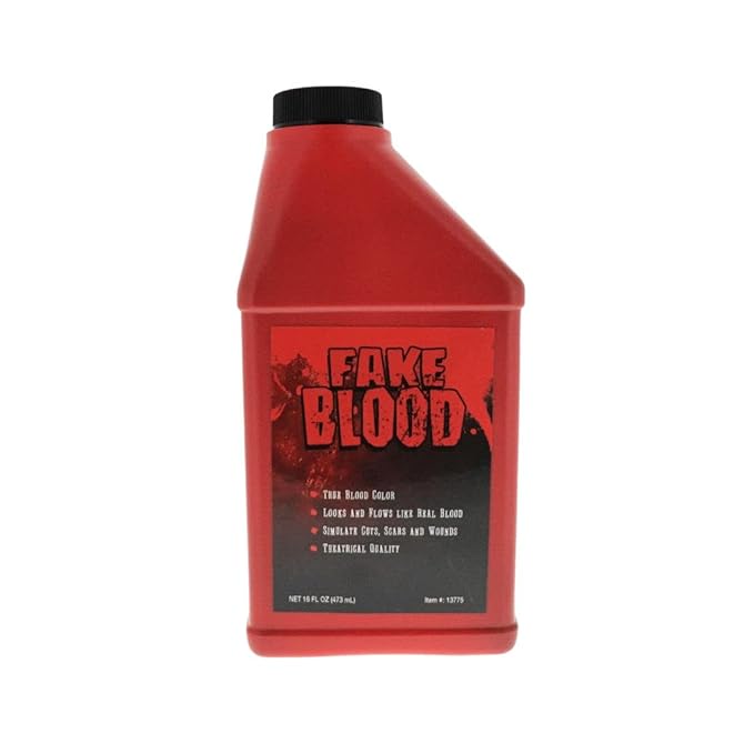 FX Zombie Ammonia Free Liquid Latex 2 Pack + Fake Blood for Halloween Vampire, Monster, Zombie Makeup and Dress up, Ideal for Art, Theater, Stage Blood