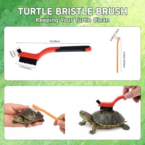 18PCS Aquatic Turtle Tank Accessories Kit, Turtle Feeder Balls&Toys