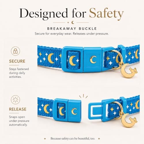 Breakaway Cat Collar with Bell for Kittens & Cats
