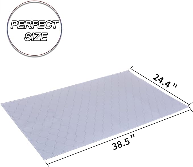 Replacement Washable Pee Pads for Dogs Puppy Potty Training to Pee & Poop | Quick Absorbent, Reusable, Waterproof, Leak-Proof, Non-Slip, Whelping Pads for Pet Housebreaking Dogs Tray, Indoor Outdoor