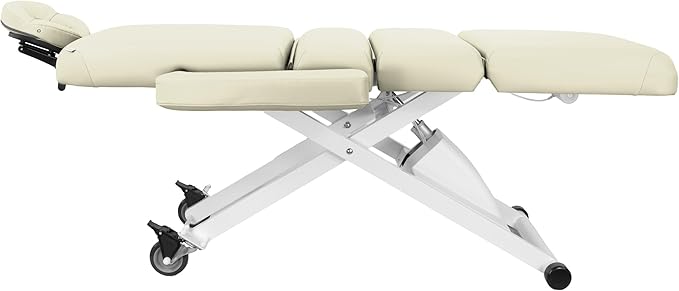 SKINACT Cleo Electric Spa Treatment Table, Facial Massage Bed ADA Compliant (Beige)