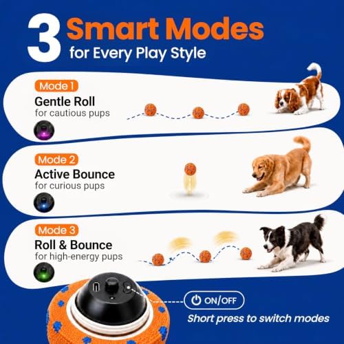 Interactive Dog Toys Ball, Moving Dog Toys to Keep Them Busy