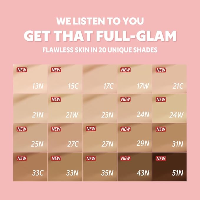 TIRTIR Mask Fit All Cover Pink Cushion Foundation | High coverage, Velvety Matte Finish, Lightweight, Flawless, Corrects Redness, Korean Cushion (#21C Cool Ivory, Full Size, 0.63 Fl Oz)