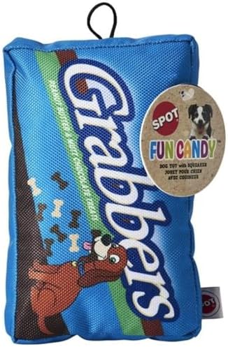 SPOT by Ethical Products - Fun Candy - Whimsical Funny Dog Squeak Toys - Grabbers