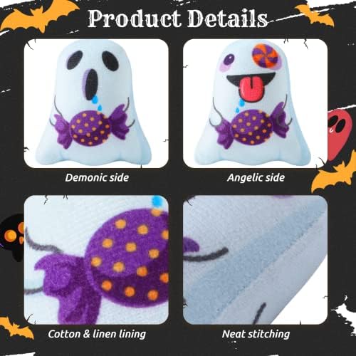 Catnip Toys Interactive Cat 5PCS Cats Chew Plush Ghost Toys & Pet Stuffed Nip Pillow & Kitten Best Kicker Toy Cute and Soft Teething Supplies for Moving Kitty Indoor