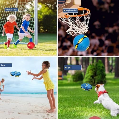 UFO Magic Balls, Flying Saucer Ball 3 Lights, Creative Pop Up Ball for Kids