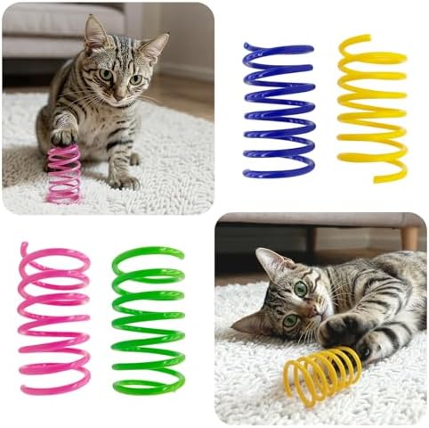 Cat Toys for Indoor Cats, 12 Pack Interactive Cat Spring Toys